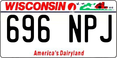 WI license plate 696NPJ