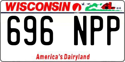 WI license plate 696NPP