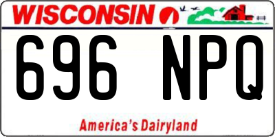WI license plate 696NPQ