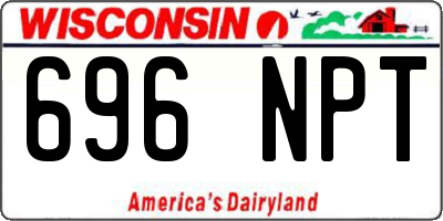 WI license plate 696NPT