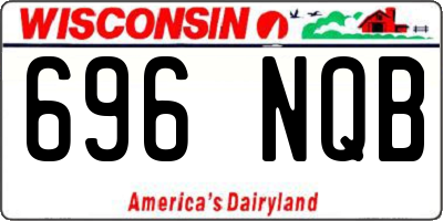 WI license plate 696NQB
