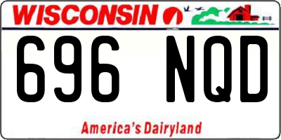 WI license plate 696NQD