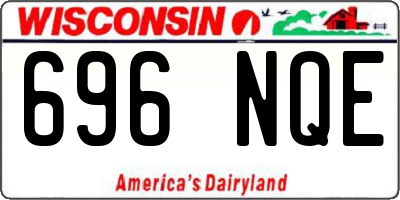 WI license plate 696NQE