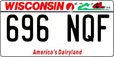 WI license plate 696NQF