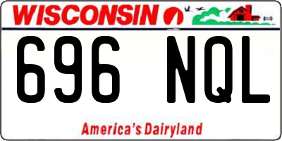 WI license plate 696NQL