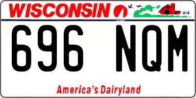 WI license plate 696NQM