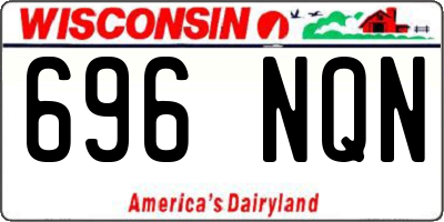 WI license plate 696NQN