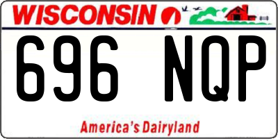 WI license plate 696NQP