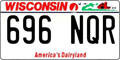 WI license plate 696NQR