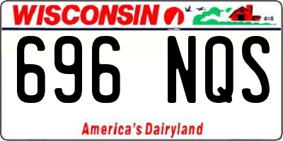 WI license plate 696NQS