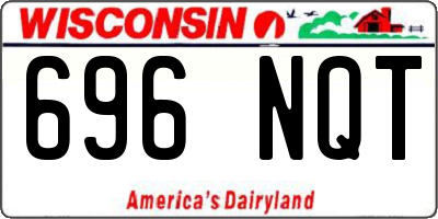 WI license plate 696NQT