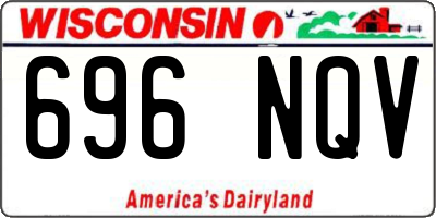 WI license plate 696NQV