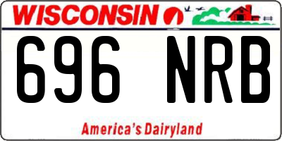 WI license plate 696NRB