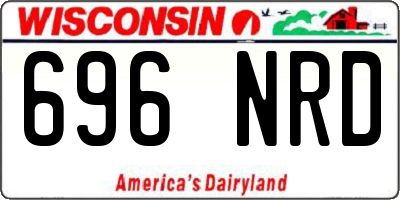 WI license plate 696NRD