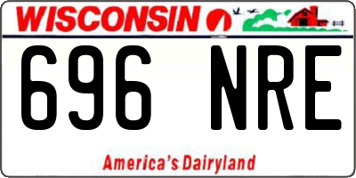 WI license plate 696NRE