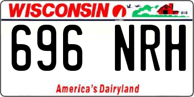 WI license plate 696NRH