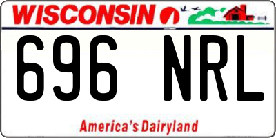 WI license plate 696NRL
