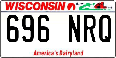 WI license plate 696NRQ