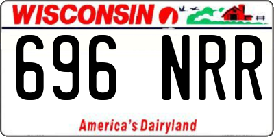WI license plate 696NRR