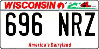 WI license plate 696NRZ