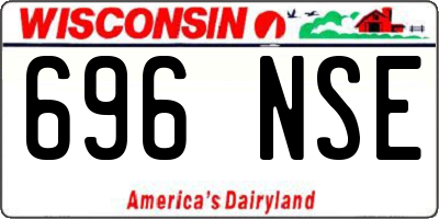 WI license plate 696NSE
