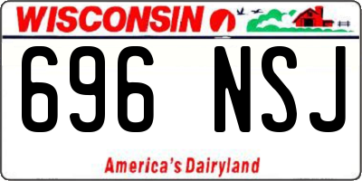 WI license plate 696NSJ