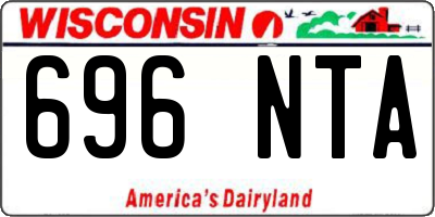 WI license plate 696NTA
