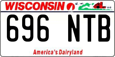 WI license plate 696NTB