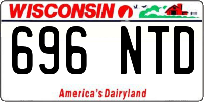 WI license plate 696NTD