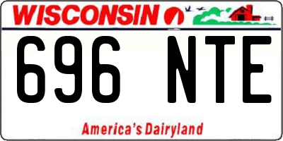 WI license plate 696NTE