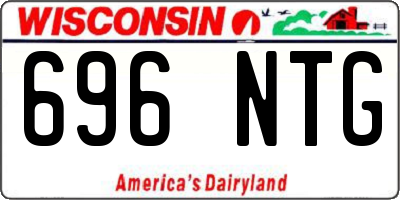 WI license plate 696NTG