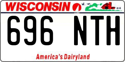WI license plate 696NTH