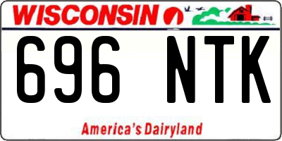 WI license plate 696NTK