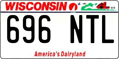 WI license plate 696NTL