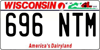 WI license plate 696NTM
