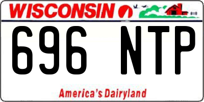 WI license plate 696NTP