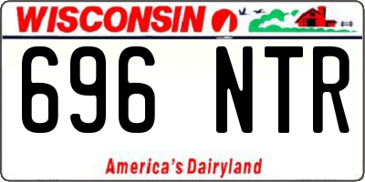 WI license plate 696NTR