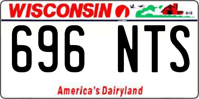 WI license plate 696NTS