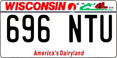 WI license plate 696NTU