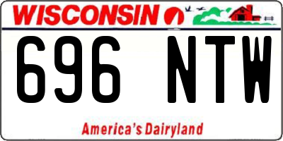 WI license plate 696NTW