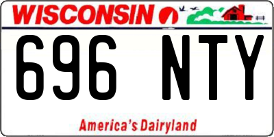 WI license plate 696NTY