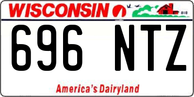 WI license plate 696NTZ