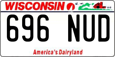 WI license plate 696NUD