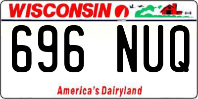 WI license plate 696NUQ