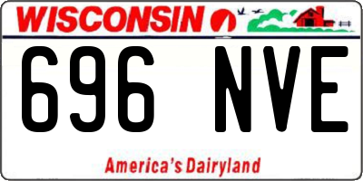 WI license plate 696NVE