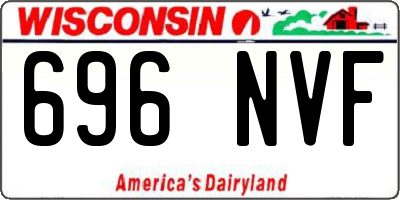 WI license plate 696NVF