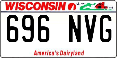 WI license plate 696NVG