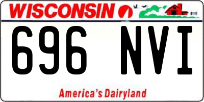 WI license plate 696NVI