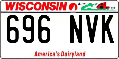 WI license plate 696NVK