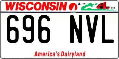 WI license plate 696NVL